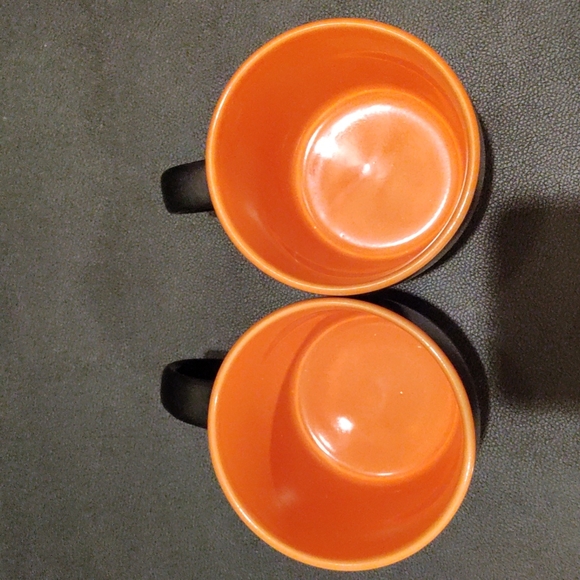 2 black & orange mugs - Picture 3 of 11